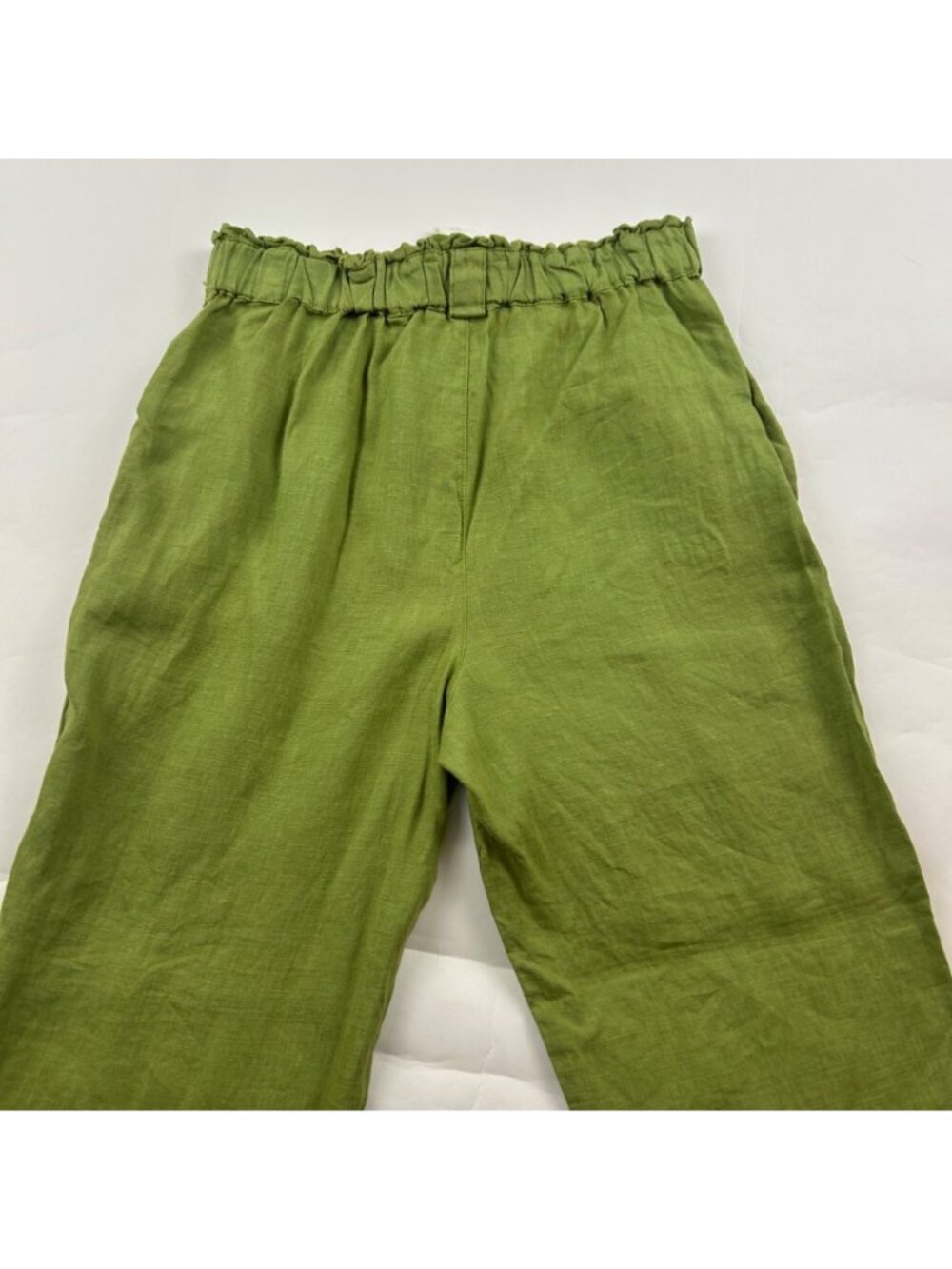 C&C California Green Linen High Rise Ankle Pant S - Picture 5 of 5